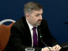 Health Minister Robin Swann, giving evidence to the UK Covid-19 Inquiry in Belfast (UK Covid-19 Inquiry/PA)