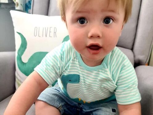 Oliver Steeper died in hospital six days after a choking incident at nursery (Family handout/PA)