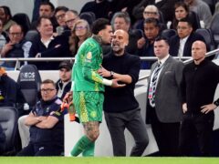 A brain injury charity has questioned the delay in substituting Ederson in Manchester City’s win at Tottenham on Tuesday night (Adam Davy/PA)