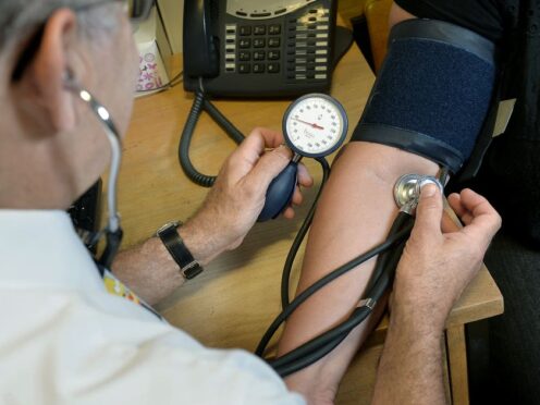 Information collected as part of routine health checks could be used to estimate a patient’s risk of developing a number of diseases over 10 years (Anthony Devlin/PA)