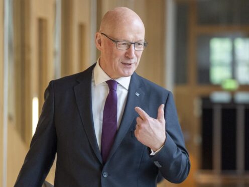 John Swinney was speaking during First Minister’s Questions (Jane Barlow/PA)