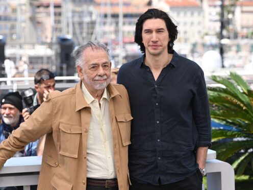 Francis Ford Coppola and Adam Driver (Doug Peters/PA)