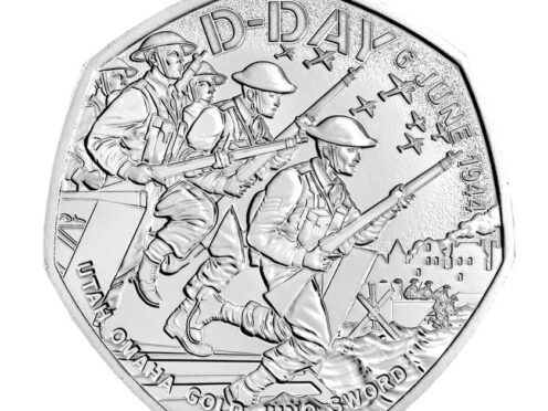 The D-Day 80th anniversary 50p coin (Royal Mint/PA)