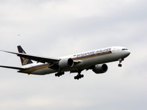 The flight involved a Singapore Airlines Boeing 777 (PA)