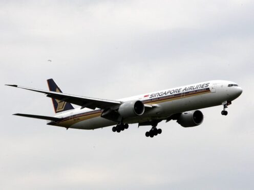 Briton Geoff Kitchen died when a Singapore Airlines flight was hit by turbulence (Steve Parsons/PA)