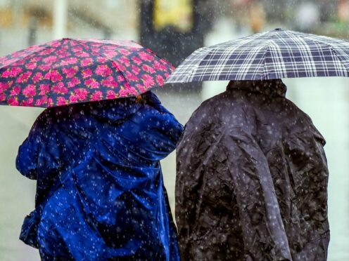 Yellow and amber warnings for rain are in place for Thursday (Peter Byrne/PA)