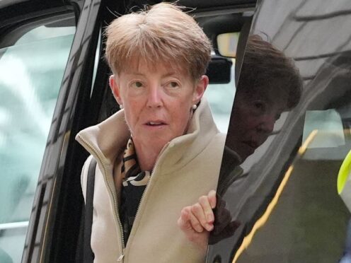 Former Post Office boss Paula Vennells arrives to give her second day of evidence (Jonathan Brady/PA)