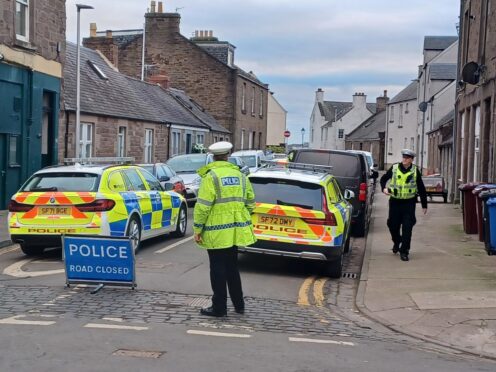 Police chase ends in Ambrose Street, Broughty Ferry