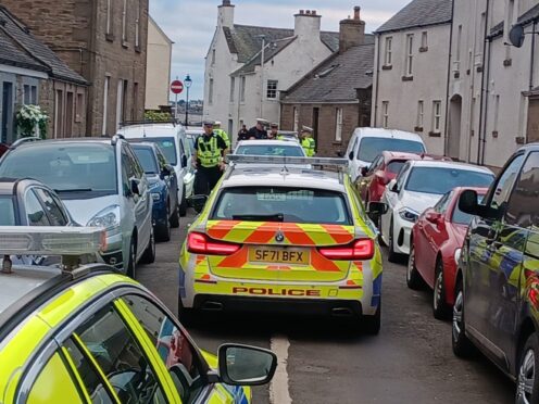 Police on Ambrose Street, Broughty Ferry