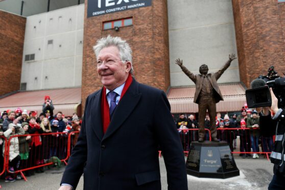 Alex Ferguson statue at Pittodrie