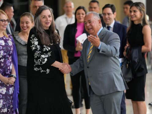National Electoral Council president Elvis Amoroso (right) (Ariana Cubillos/AP)