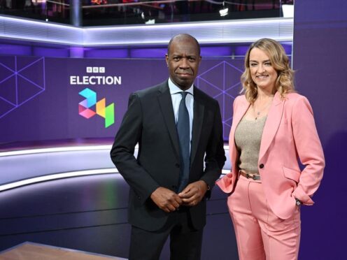 Clive Myrie and Laura Kuenssberg (Jeff Overs/BBC/PA)
