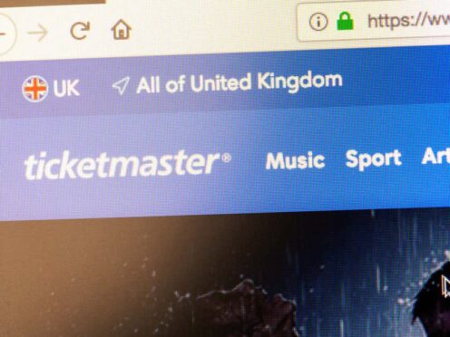 Ticketmaster has been the subject of a cyber attack, with hackers allegedly stealing the personal details of more than half a billion customers, it has been reported (Alamy/PA)