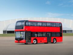 The BYD BD11 is the firm’s first eBus. (Credit: BYD)