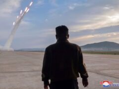 North Korean leader Kim Jong Un supervised firing drills at an undisclosed location (Korean Central News Agency/Korea News Service via AP)