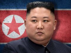 Kim Jong-un and North Korean flag (Alamy/PA)
