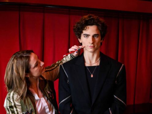 Madame Tussauds London studio artists apply the finishing touches to first figure of Timothee Chalamet (Madame Tussauds/PA)