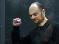 Russian opposition activist Vladimir Kara-Murza during his trial in Moscow (AP)