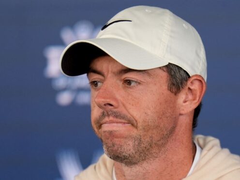 Rory McIlroy speaks during a news conference ahead of the US PGA Championship at Valhalla (Jeff Roberson/AP)
