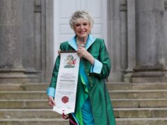 Gloria Hunniford became the first woman to be granted the freedom of the Armagh City, Banbridge and Craigavon Borough (Kelvin Boyes/Press Eye/PA)