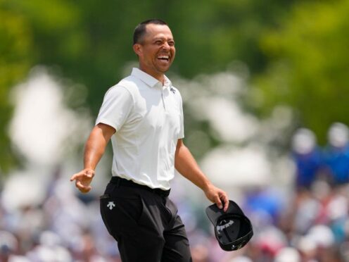 Xander Schauffele took a three-shot lead into the second round of the US PGA Championship after a record-equalling opening 62 (Matt York/AP)