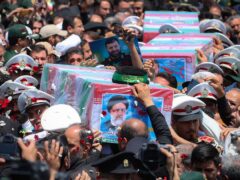 Ebrahim Raisi and seven others were killed in a helicopter crash on Sunday (Iranian Presidency Office via AP)