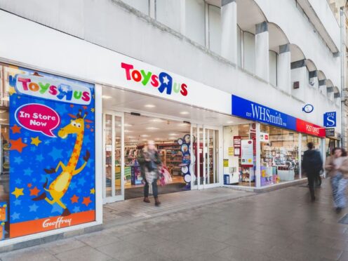 WHSmith has unveiled the first 17 locations for the next tranche of Toys R Us shops to launch within its stores over the summer (WHSmith/PA)