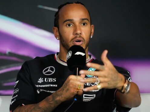 Lewis Hamilton qualified only 12th for the sprint race in Miami (Rebecca Blackwell/AP)