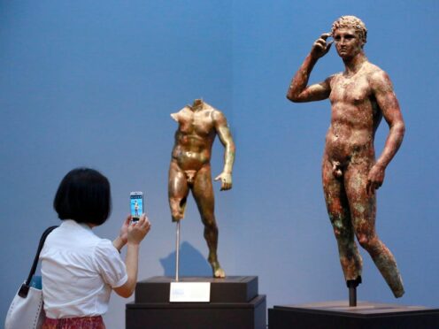 ‘Statue of a Victorious Youth, 300-100 BC’ is the subject of the court battle (AP)