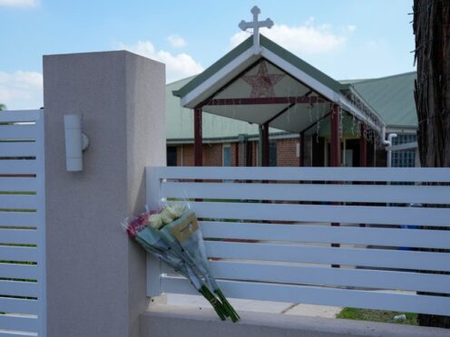 The attack took place at Christ the Good Shepherd church in suburban Wakely in western Sydney (AP)