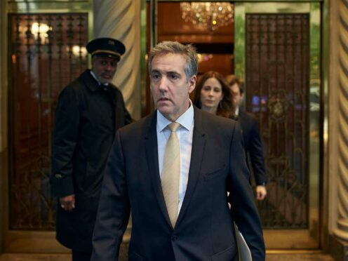 Michael Cohen on his way to court (Andres Kudacki)