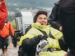 Maxwell McKnight climbed up Mount Snowdon in a powered wheelchair (Joe Watson/PA)
