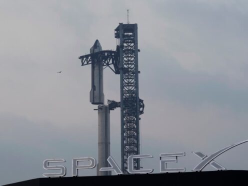 SpaceX’s mega rocket Starship is prepared for a test flight (AP Photo/Eric Gay)