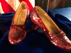 The ruby slippers were worn by Judy Garland in the The Wizard of Oz (Jeff Baenen/AP)