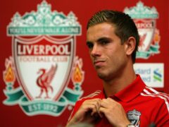 Jordan Henderson signed for Liverpool on this day in 2011 (Dave Thompson/PA)