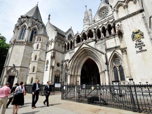 The case was heard at the Royal Courts of Justice (Nick Ansell/PA)