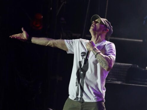 Eminem’s Houdini is on track to secure the number one spot on the UK singles chart (Yui Mok/PA)