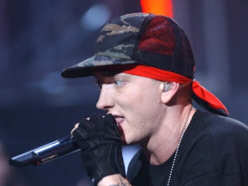 Eminem’s Houdini has gone to number one in the UK’s singles charts (Anthony Harvey/PA)