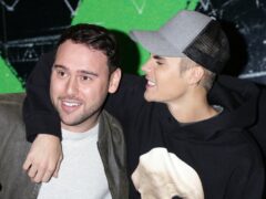 Talent manager Scooter Braun with pop star Justin Bieber (Yui Mok/PA)