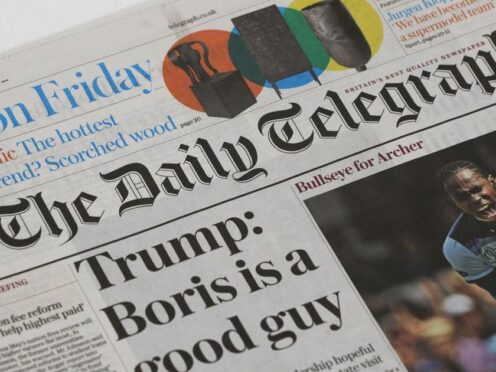 The Telegraph has faced an ownership crisis since last year (Jonathan Brady/PA)
