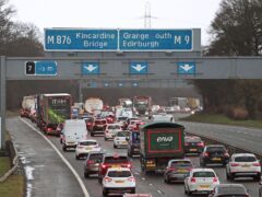 The crash happened on the M9 near the M876 junction (Andrew Milligan/PA)