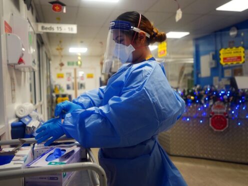 PPE worth an estimated £1.4 billion, which was acquired by the government in a single deal during the pandemic, has been destroyed or written off, it is understood (Victoria Jones/PA)