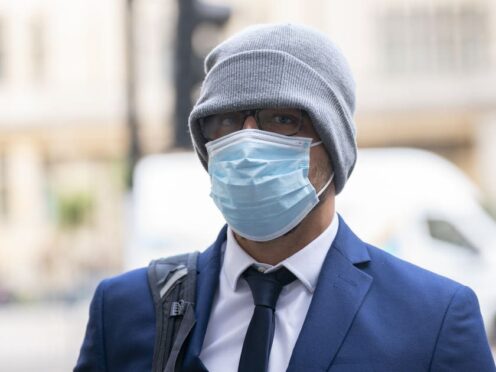 Jonathon Cobban arriving at Westminster Magistrates’ Court, London for an earlier hearing