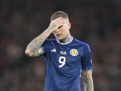 Scotland striker Lyndon Dykes has been ruled out of Euro 2024 (Andrew Milligan/PA)