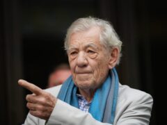 Sir Ian McKellen revealed he is having physiotherapy following his fall from a West End stage on Monday (Yui Mok/PA)