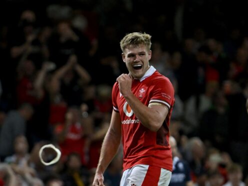 Wales forward Taine Plumtree will line up against South Africa (Simon Galloway/PA)