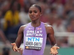 Dina Asher-Smith is among the high-profile names competing in Manchester this weekend (Martin Rickett/PA)
