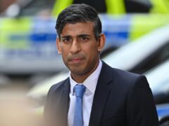 Prime Minister Rishi Sunak has set out Tory plans to recruit 8,000 extra police (Justin Tallis/PA)