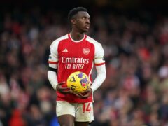 Arsenal’s Eddie Nketiah could be on the move (John Walton/PA)