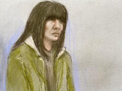 Hayley MacFarlane, sketched at a previous court hearing (Elizabeth Cook/PA)